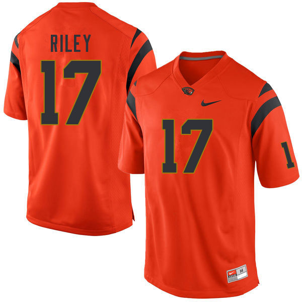 Men #17 Johnathan Riley Oregon State Beavers College Football Jerseys Sale-Orange